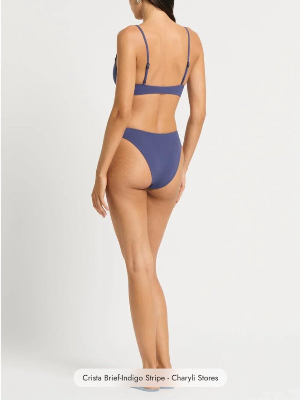 NWT!! Bond-eye Crista Brief-Indigo Stripe